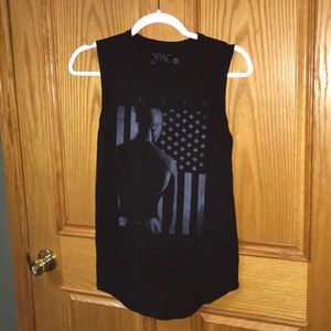 TUPAC!! SLEEVELESS SHIRT SMALL!!!